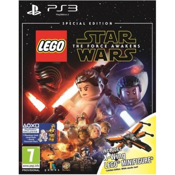 Lego Star Wars The Force Awakens Special Edition PS3 Game (X-Wing Figure)
